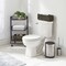 mDesign Woven Hyacinth Narrow Bathroom Toilet Tank Storage Basket